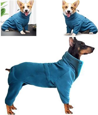 Флисовый комбинезон для собак Derby Blue, 30 см, 50 см, XXS