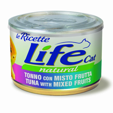 Консерва для котов LifeNatural Тунец с фруктовым миксом (tuna with fruit mix), 150 г, 150 г