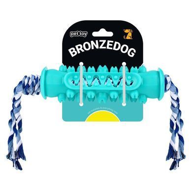 Игрушка для собак Bronzedog PetFun Dental Кость с канатом