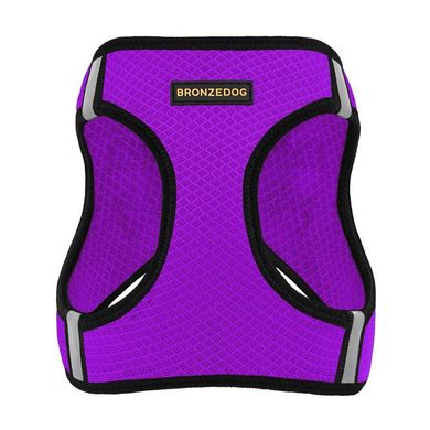 Шлея для собак BronzeDog Mesh Vest 3D сітка фіолетова