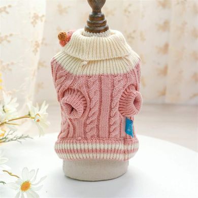 Вязаный свитер Derby Classic Dog Winter Sweater Blue для собак, кошек, щенков, 18-20 см, 26-28 см, 19-21 см, XS