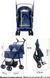 Коляска для котів і собак Bestopet (Люпосанчик) BS-RL-20 Blue 3in1 зі знімною переноскою