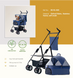 Коляска для котів і собак Bestopet (Люпосанчик) BS-RL-20 Blue 3in1 зі знімною переноскою