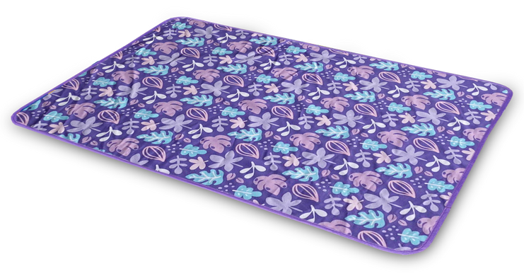 Многоразовая пеленка для собак Pelushka Florals без противоскользящего покрытия, 60х80 см