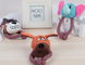 Мягкая игрушка для собак небольших пород с веревкой: Dog, Monkey & Elephant, Оранжевый, 1 шт.