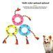 Жувальна іграшка-кільце з канатом для собак Derby Round Dog Ring Toy, Блакитний