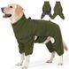 Зимний водонепроницаемый комбинезон для собак Wan Talk Four-legged Reflective Jacket, Army Green, 65 см, 80-93 см, 66 см, 3XL