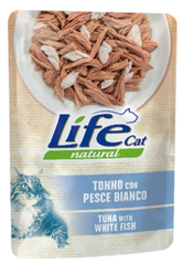Вологий корм для котів LifeNatural Тунець з білою рибою (tuna with white fish), 70 г, 70 г