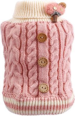 Вязаный свитер Derby Classic Dog Winter Sweater Pink для собак, кошек, щенков, 18-20 см, 26-28 см, 19-21 см, XS
