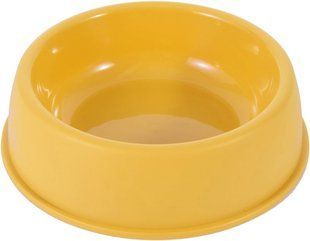 Меламиновая миска для домашних животных Derby AH013, Жёлтый, XL, 24.7x21.3x7 см