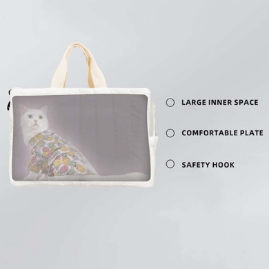 Дихаюча сумка-переноска для домашніх тварин Voyager Pet Bag LVCB2330, Білий, 42х19х30 см