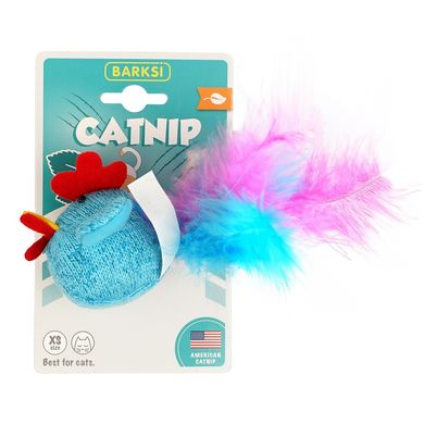 Іграшка для котів Barksi Catnip Курча з запахом котячої м'яти 15 см, X-Small