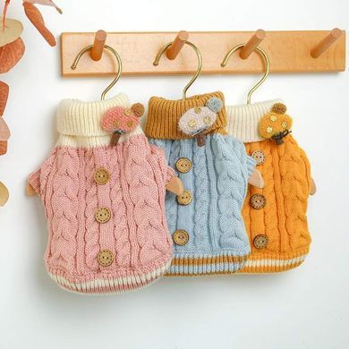 Вязаный свитер Derby Classic Dog Winter Sweater Pink для собак, кошек, щенков, 18-20 см, 26-28 см, 19-21 см, XS