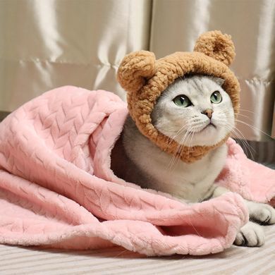 Плед для домашніх тварин Soft Warm Fluffy Pet Blanket, Темно-синій, 70х100 см