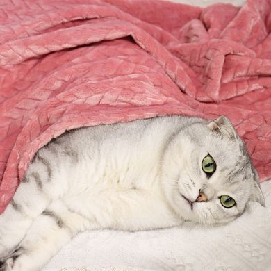 Плед для домашніх тварин Soft Warm Fluffy Pet Blanket, Темно-синій, 70х100 см