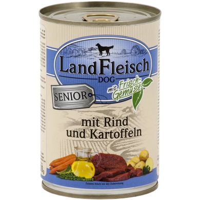 LandFleisch консерви для літніх собак з м'ясом яловичини, картоплею і свіжими овочами, 400 г