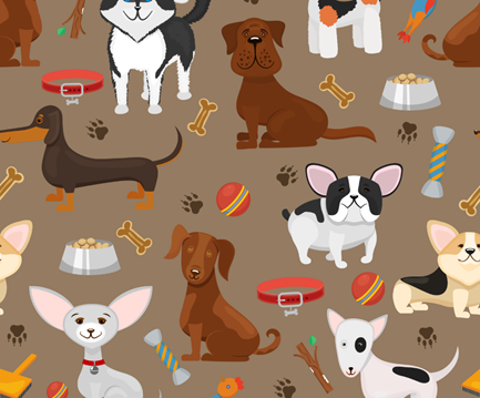 Многоразовая пеленка для собак Pelushka Happy Paw, 40х60 см