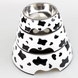 Меламиновая миска с чашей из нержавеющей стали Derby AH005 Cows, S, 150 мл, 10.5x14x4 см