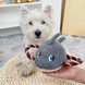 Мягкая игрушка для собак з канатом Derby Squeaky&Funny Sea ​​Creatures, Сірий
