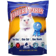 Кварцевый наполнитель для туалетов котов Litter Pearls TrackLess, 3,8 л, 1,81 кг