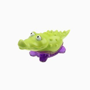 Игрушка Gigwi Suppa Puppa с Пищалкой для Маленьких Собак, Щенков и Котов "Аллигатор" 10 см