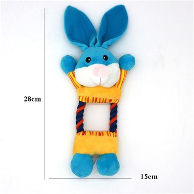 Плюшева іграшка для собак Shape Dog Plush Toy Blue Rabbit