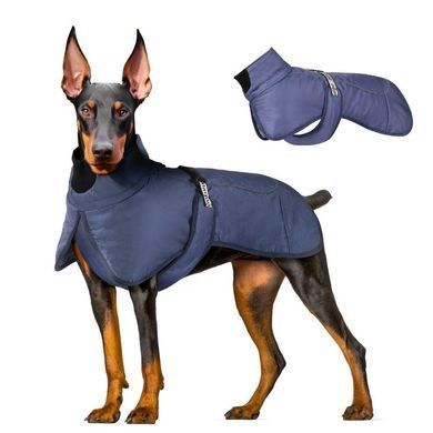 Утолщенная теплая хлопковая куртка для собак Derby Blue, 35 см, 62-70 см, 44 см, XL
