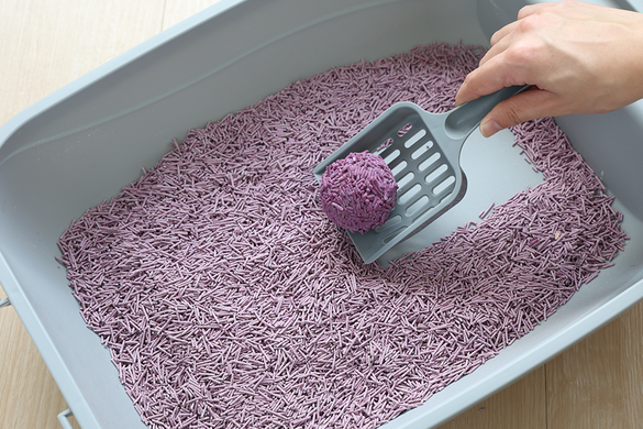 Биоразлагаемый наполнитель для кошачьих туалетов UNIQ PETS CAT LITTER TOFU lavender, 5 кг