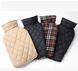 Зимний водонепроницаемый двухсторонний жилет в клетку Derby Plaid Brown в британском стиле, 26 см, 34-40 см, 28 см, XS