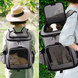 Расширяемый рюкзак для домашних животных Voyager Pet VB16007T, серый, 40х26х33 см