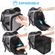 Расширяемый рюкзак для домашних животных Voyager Pet VB16007T, серый, 40х26х33 см