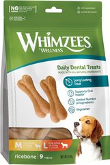 Рисовые косточки для собак WHIMZEES® Rice Bone, 9 шт., M/L