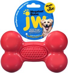 Игрушка для собак Megalast Bone от JW Pet Company, Красный, Large