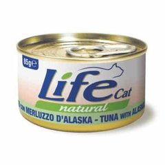Консерва для котов LifeNatural Тунец с аляскинской треской, 85 г, 85 г