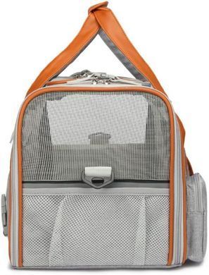 Сумка для переноски собак и котов Bestopet (Люпосанчик) Soft Sided Pet Carrier Bag, Сірий, 25х43х28 см