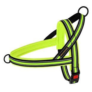 Шлея для Собак BronzeDog Mesh Скандинавская, Лимонный, Large