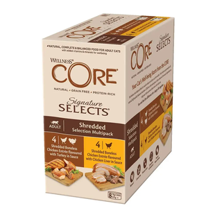 Набор консерв для котов Wellness CORE Signature Selects Shredded Selection Multipack, 8х79 г