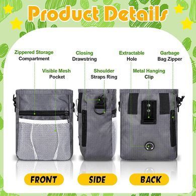 Сумка для выгула и тренировок собак Dog Treat Bag blue