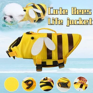Рятувальний жилет для собак Derby Bee Design Dog Life Vest, 30 см, 41-63 см, 40-48 см, M