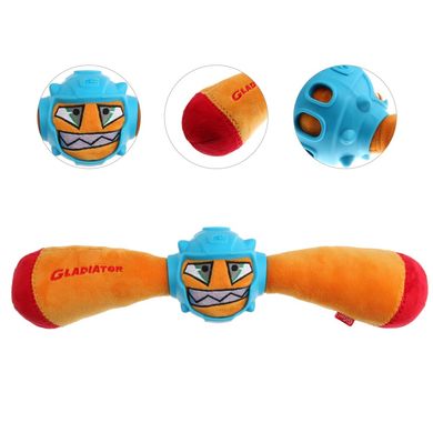 Іграшка для Собак Gigwi Gladiator в гумовому шоломі з пищалкою 41 см