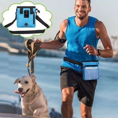 Сумка для выгула и тренировок собак Dog Treat Bag blue