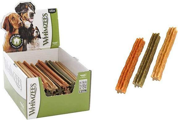 Натуральные лакомства для зубов собак WHIMZEES Dental Treats Stix, 1 шт., M