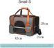 Сумка для переноски собак и котов Bestopet (Люпосанчик) Soft Sided Pet Carrier Bag, Сірий, 25х43х28 см