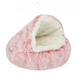 Плюшевая лежанка Люпосанчик Pink Plush Pet Bed для котов и собак, d - 40 см, XS
