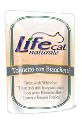 Вологий корм для котів LifeNatural Тунець з білою рибою (tuna with whitebait), 70 г, 70 г