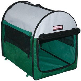 Мягкая клетка-переноска для собак SENFUL Pet Soft Crate SDT3008 Green с флисовым ковриком и чехлом, 70х51х58,5 см