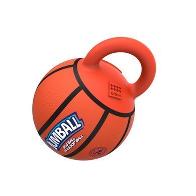 Іграшка для собак Gigwi Jumball Баскетбольний М'яч c Гумовою Ручкою Помаранчевий, X-Large