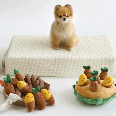 Мягкая игрушка для нюханья и игры в прятки для собак Sweet Potato Hide and Seek Plush Dog Toy