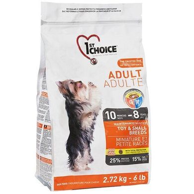 Сухий корм для собак міні порід (курка) 1st Choice Adult Toy&Small Chicken 2,72 кг