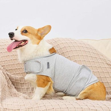 Заспокійливий жилет для собак WanTalk Dog Anxiety Jacket, Light Grey, 38 см, 56-88 см, 50-63 см, XL
